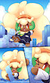 Sucy the whimsicott destroying city adorably by boolerex