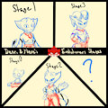 Nere and Deon's Evo Stages by SinisterSlyFox