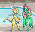 Pool party for forgottenstar by Xestyus
