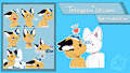 Telegram stickers for @Foxlelelink by Shouryuu2