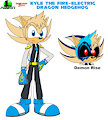 Kyle the Fire Electric Dragon Hedgehog by Mike437