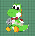 Yoshi w/ bow tie by Lokifan20