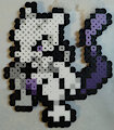 Small Mewtwo Perler by ryuuiaryuusei