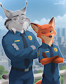 Police Partners &mdash; Pawbert x Nick Wilde by LingRedCloud