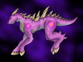 running dragon with hooves