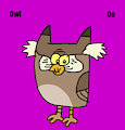 Owl (George of the Jungle (2007)) in Purple Animal Alphabet 1