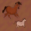 prehistoric horses by Hinako20