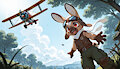 Lil pilot bunny by Minibit