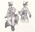 Raccoon Girl by Simonov