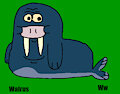 Walrus (Zig and Sharko) in Green Animal Alphabet 1 by ABCAnimalsParody