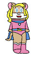 Colette Shows Her Superheroine Costume