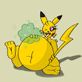 Burping Pikachu by AlphabetABC