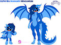 [SC] Zephyra Diamond Dragoness [TrueTeleBugsFan468] by MangledTheArcticWolf