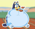 This Artwork Of Bluey Is Called "Pizza" by Nat64