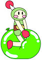 Green Bomberman's Bouncy Big Balloon Ride