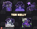Ten Kelly discord stickers 1/2