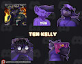 Ten Kelly discord stickers 2/2