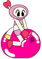 Pink Bomberman's Bouncy Big Balloon Ride