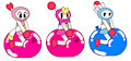 Bomberman Girls' Bouncy Big Balloon Ride
