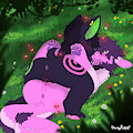 [Comm] Cuddling in the grass by DrowsyPuppy