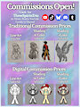 Commissions Open! Check Description for details by ThreeSpiritsTrio