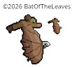 Pixel Art of Fruit Bat Jet and His Son Blast by BatOfTheLeaves