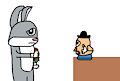 Bugs Bunny Meets Mr. Potato Head by jeremycrimson