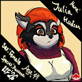Julia Hudson, Raccoon by SinisterSlyFox