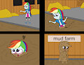 Mud farm Rainbow Dash by mucky