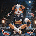 A Night at The Koi Pond by KenjiSayatome