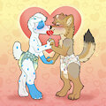 Valentines puppies by PineberryPuppy