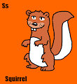 Squirrel (Martha Speaks) in Orange Animal Alphabet 1