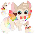 ✧ Rainbow wings Eevee ✧ by Roxalew