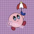 Kirby w/ umbrella by Lokifan20