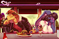 Claude & Sapphire lunch date by Toughset & Belise7 by UnusualUnity