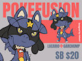 [OPEN] ✨ HQ Pokefusion: Lucario x Garchomp ✨ Chibi Adopt