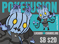 [SOLD] ✨ Pokefusion: Lucario x Chandelure ✨ Chibi Adopt