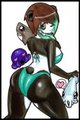 P-chan's Bikini Butt by Yukidrawsthethings