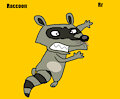 Raccoon (Get Blake!) in Gold Animal Alphabet 1