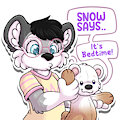 Snow says by Loupy