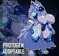 [ADOPTABLE] / Chubby Cryo Protogen by Sheecktor