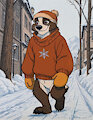 Snow Badger by Aksel
