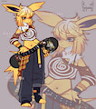 JOLTEON SKATERCORE POKEMON ADOPTABLE by arianeko