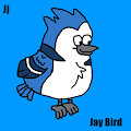 Blue Jay (Nature Cat) in Sky Blue Animal Alphabet 1