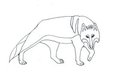 Timber Wolf Sketch by GoldenJaguarKat