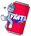 YCH with a can of Fanta for Glustydace by Citrysofka
