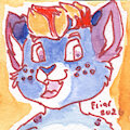 Cute Ronnie Watercolor Icon