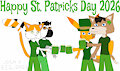 Happy St. Patricks Day 2026 (joshpikadplover2017) by MegaManstitch87