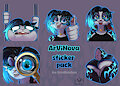 ArViNova bun stickers