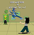 Jodd and Todd vs Neptune The Cat by Mousington